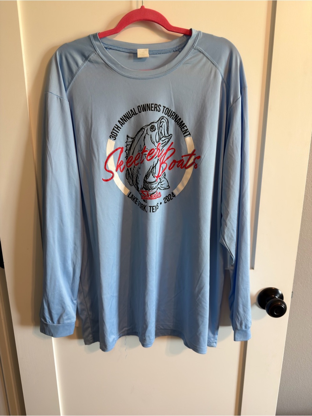 Skeeter Boats Light Blue Long-Sleeve Performance Tee